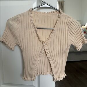 Button knit top